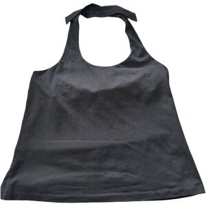 Tommy Bahama Halter Top Pima Cotton Spandex Black Size XL